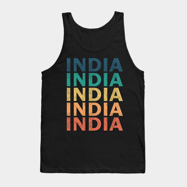 India Name T Shirt - India Vintage Retro Name Gift Item Tee Tank Top by henrietacharthadfield